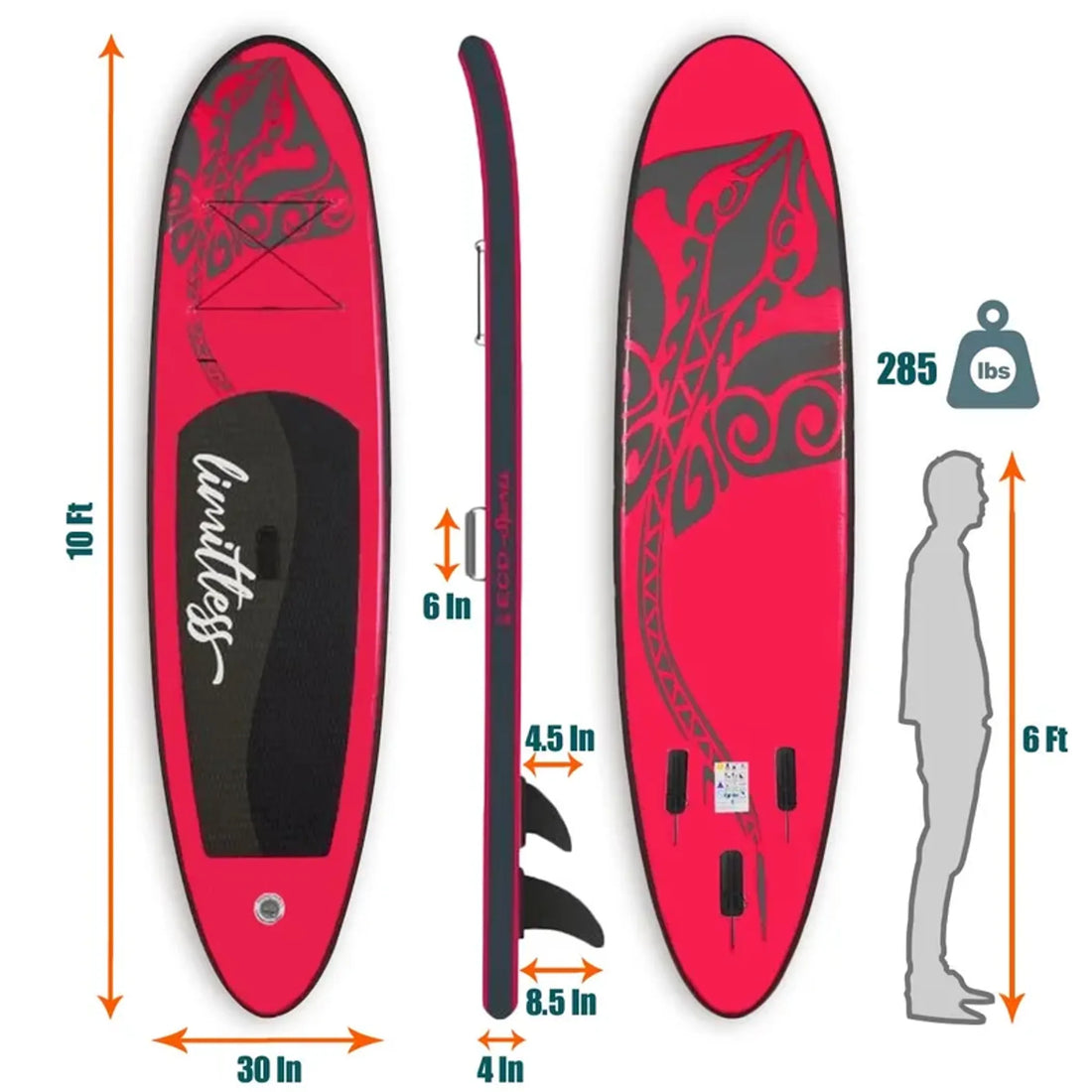 TGO Gear Inflatable Stand Up Paddle Board