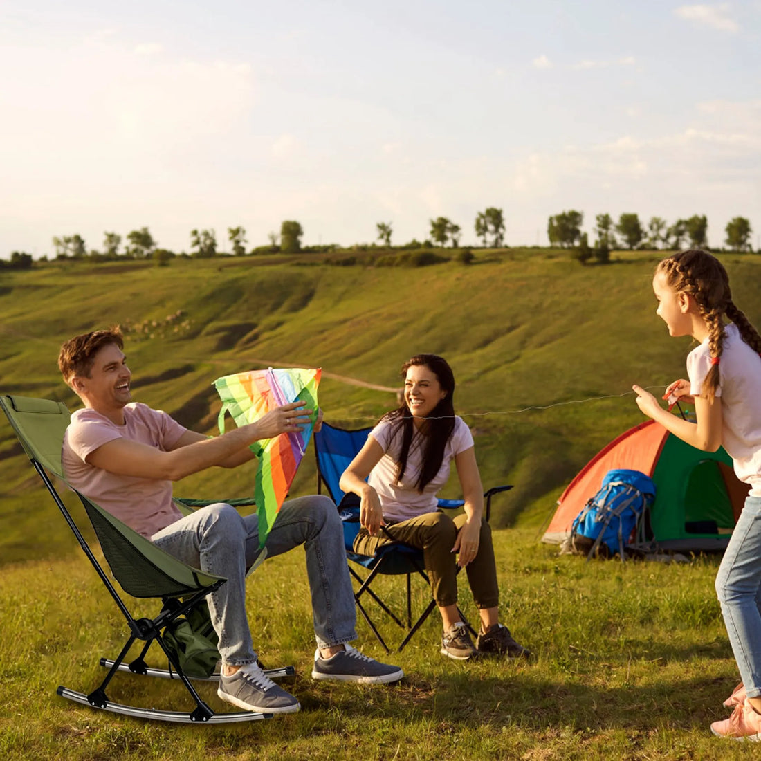 Portable Camping Rocking Chair
