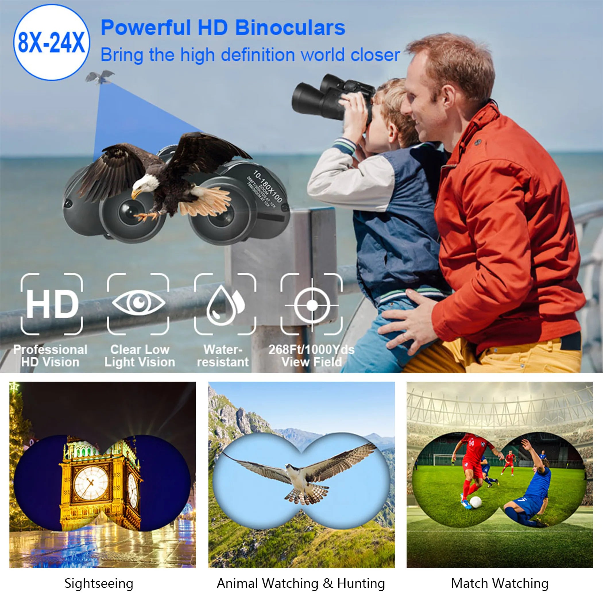 Portable Zoom Binoculars