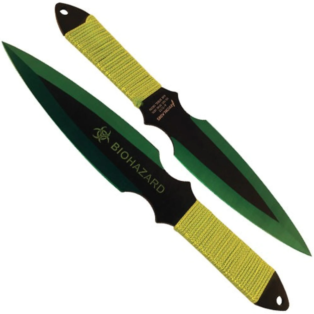 2 Piece Throwing Knife BioHazard